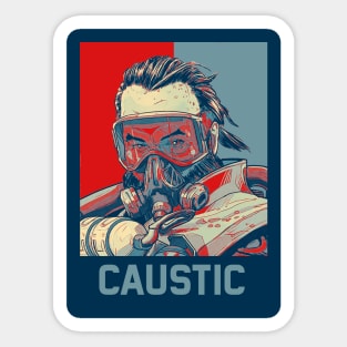 caustic apex legends Sticker